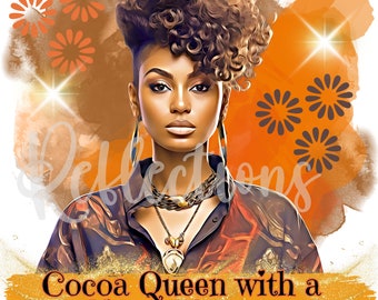 Conceptions de svg de fille noire, clipart SVG afro-américain, femme noire svg cricut, clip art de fille noire, femme afro-américaine, #Cocoa Queen