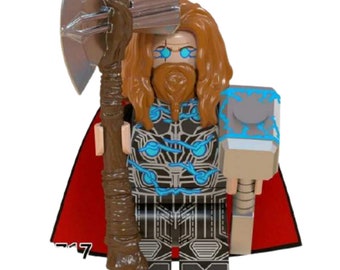 Bro Thor Mini Figure Mjolnir Red Hoodie Avengers End Game Marvel UK Seller 