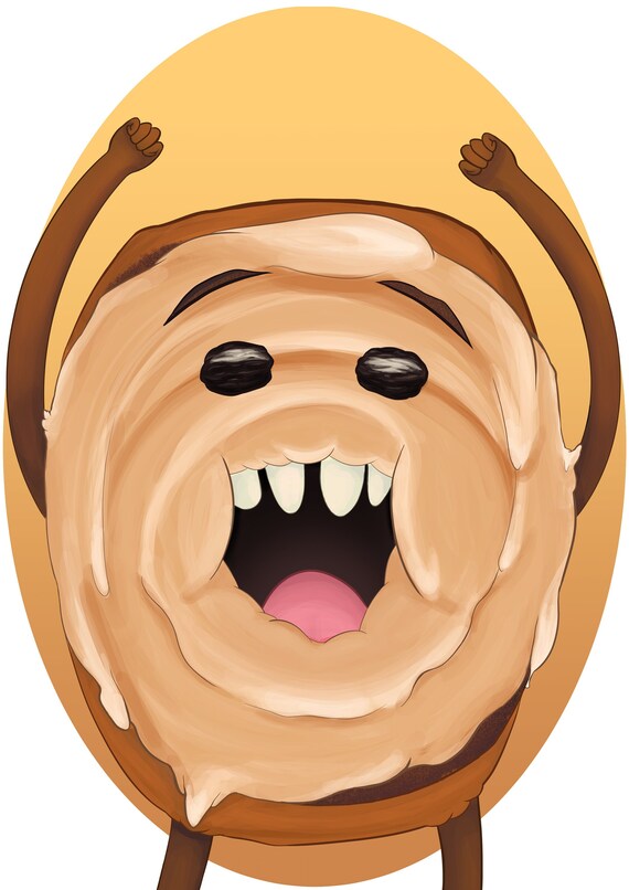 Cinnamon Bun Fanart Print Adventure Time Artwork Small Etsy
