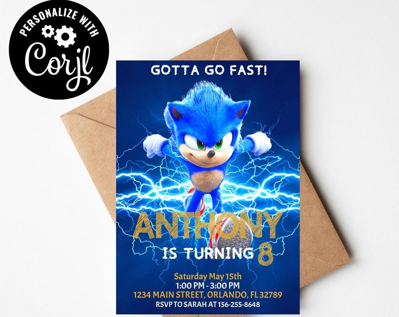 Hedgehog Party Invitation Hedgehog Birthday Invitation Editable Printable Invitation Instant Download Corjl