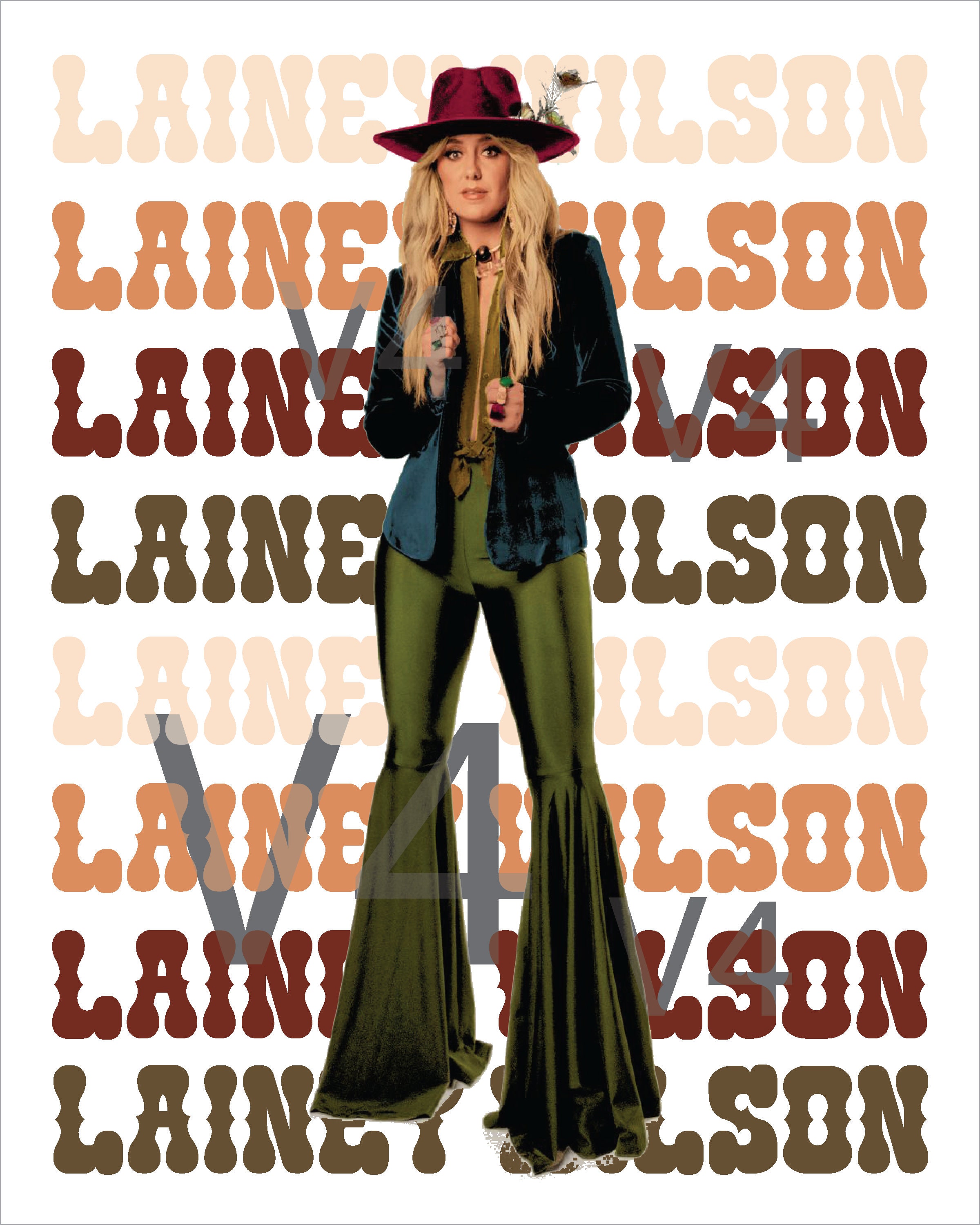 Lainey Wilson Poster Set Digital File PNG Etsy