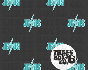 rockin Jesus seamless | Easter seamless | Christian seamless | trendy Christian