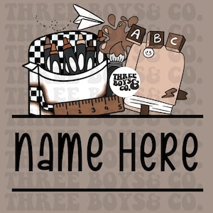 back to school png | custom name png | boy png | custom name school png