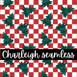 Christmas checkered seamless