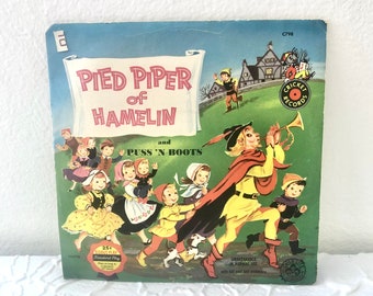 1953 Cricket Records ‘The Pied Piper of Hamlin’ 45 RPM Vinyl Record