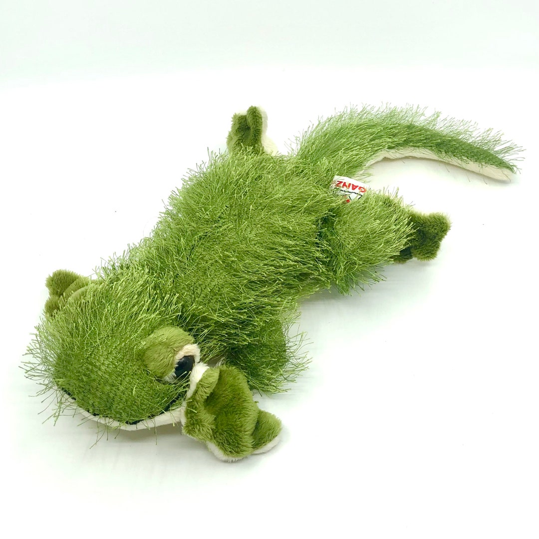Vintage Ganz kinz Green Gecko Plushie Etsy