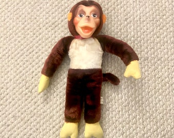 1965 12” Rubber Face Stuffed Monkey