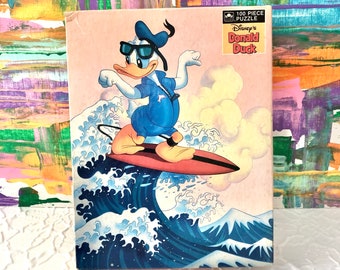 ヴィンテージ ディズニー ドナルドダック サーフィン 100ピースパズル