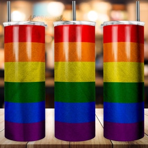 Drapeau LGBTQ Tumbler Design | Tumblers 20oz | Tumbler Wrap | Tumbler conçoit | Conception de sublimation PNG | Queer | Orgueil