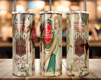 Retro Novelty Tumbler Design | 20oz Tumblers | Tumbler Wrap | Tumbler Designs | PNG Sublimation Design | Red