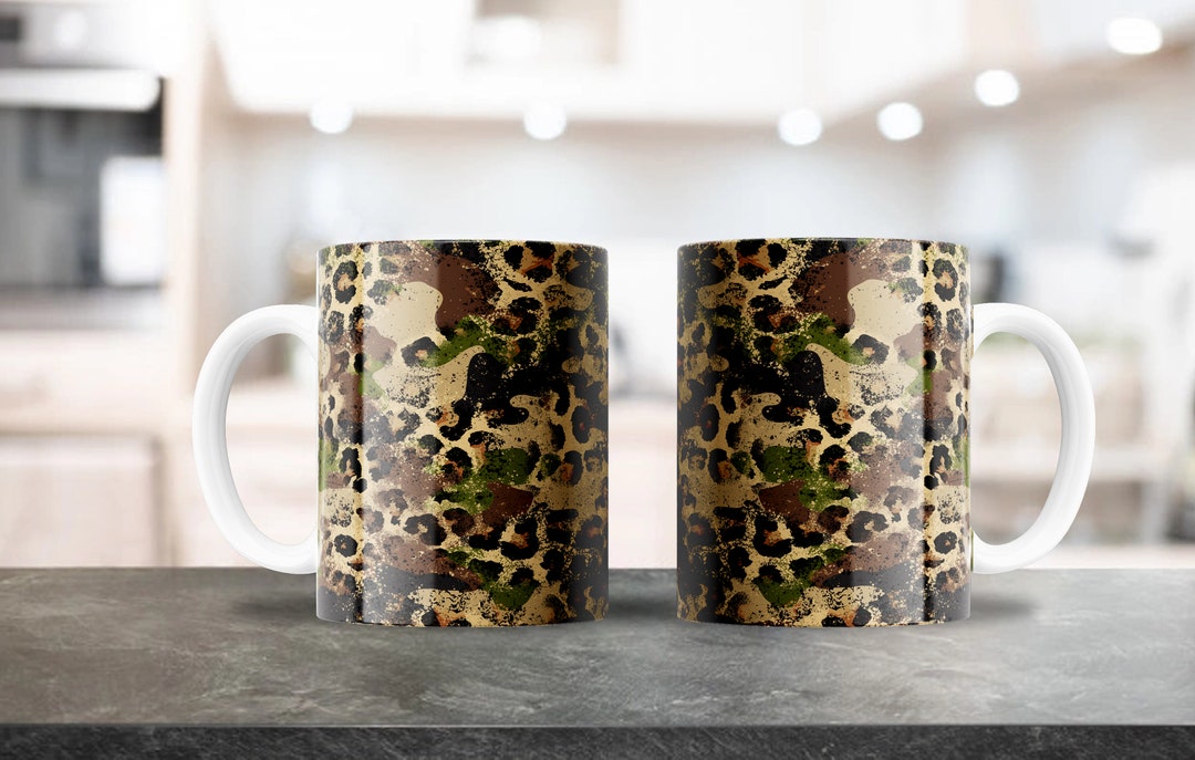 Camo Animal Print Mug Design for 11oz & 15oz Coffee Mugs Etsy