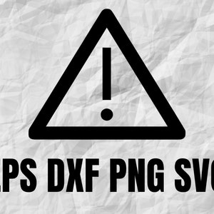 Hazard Sign Design | eps dxf png svg | Great for T-Shirts, Decals, Stickers and more | Cricut | Layered Vector Files | Hazard | Danger
