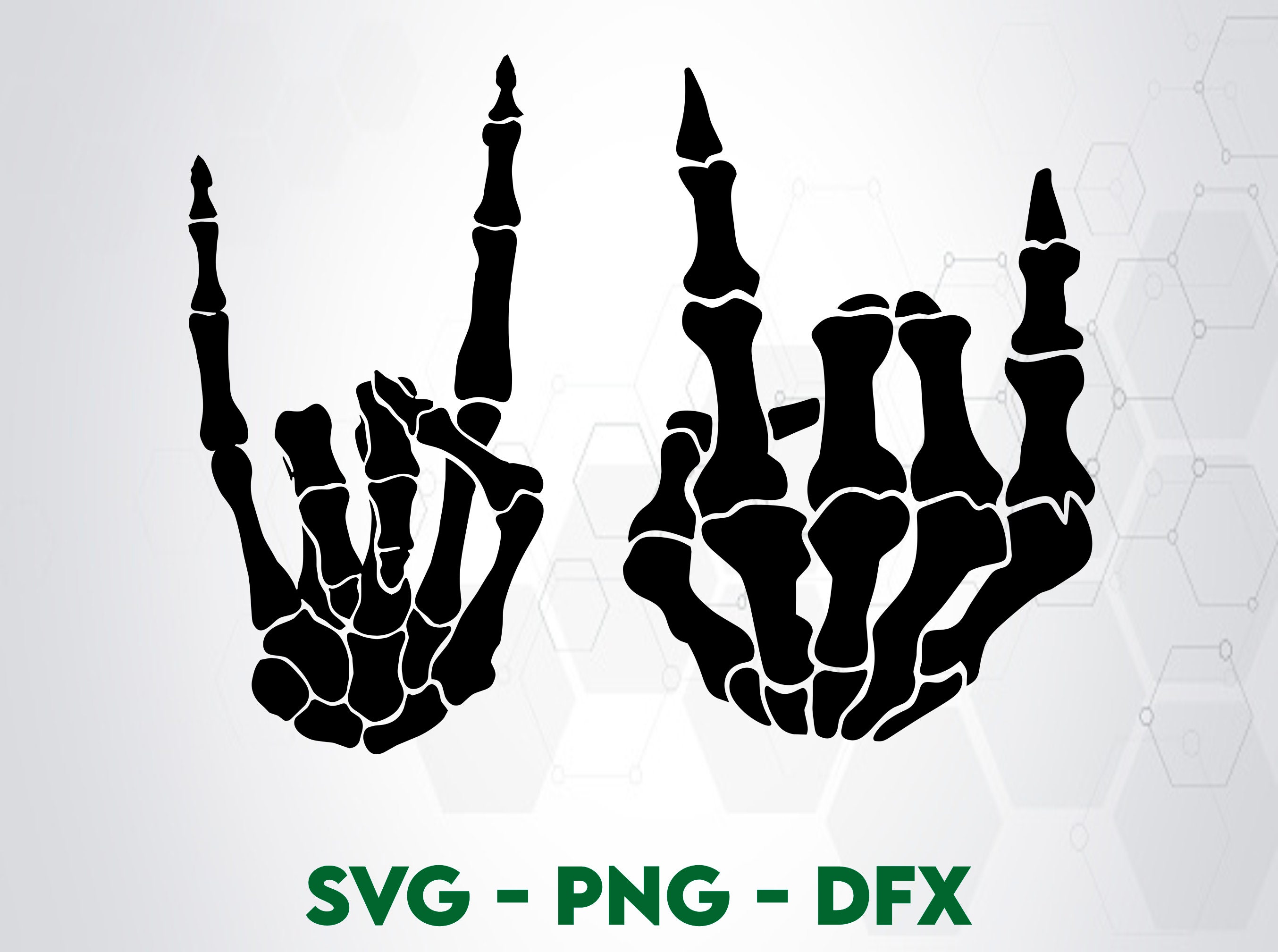 Skeleton Hands Vector
