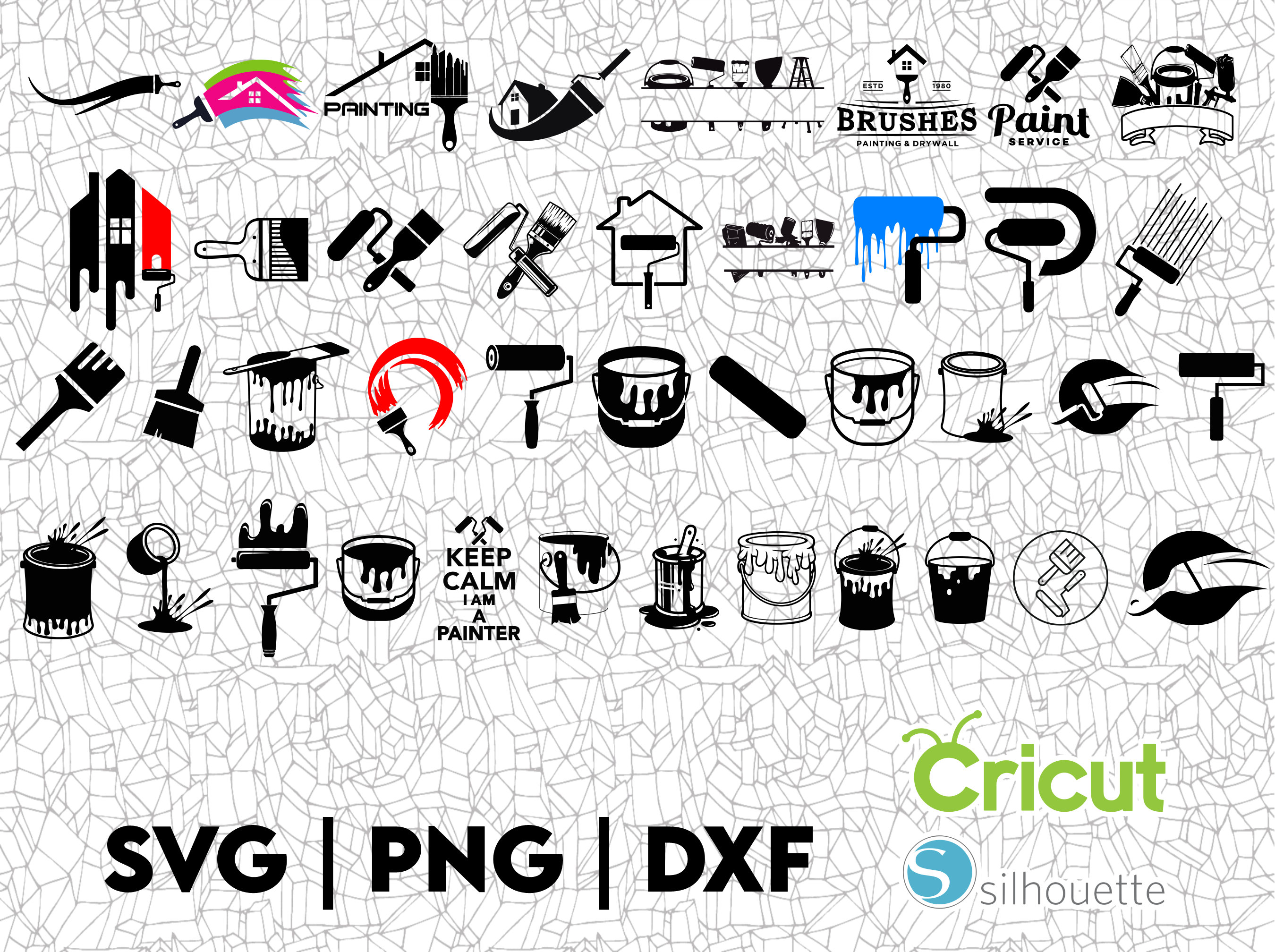 Painter SVG Files PNG Dfx Great for Tshirts Decals Etsy UK