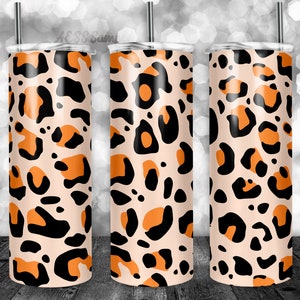 Leopard Becher Design | 20oz Becher | Becher wrap | Tumbler Designs | PNG Sublimation Design | Mexikanische | Animal Print | Leopard Print