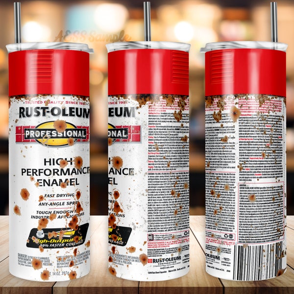 Red Spray Paint Tumbler Design | 20oz Tumblers | Tumbler Wrap | Tumbler Designs | PNG Sublimation Design | Rust