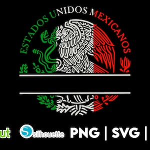 Mexican Eagle Design | PNG SVG DXF | Great for T-Shirts, Decals, Stickers etc | Cricut | Layered Vector Files | Tshirt Design | Mexico