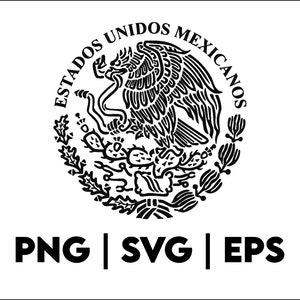 Mexico Flag Design | PNG SVG EPS | Great for T-Shirts, Decals, Stickers etc | Cricut | Layered Vector Files | Tshirt Design | Mexican Flag