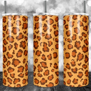 Leopard Becher Design | 20oz Becher | Becher wrap | Tumbler Designs | PNG Sublimation Design | Mexikanische | Animal Print | Leopard Print