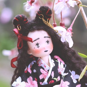 OOAK doll/OB11 doll/Unique doll/Designer doll/Handmade doll/shoeboxdolls/full set doll/Komachi/Japanese style doll