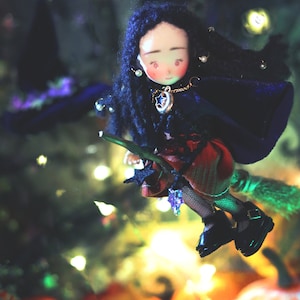 OOAK doll/OB11 doll/Unique doll/Obitsu 11 doll/Designer doll/Handmade doll/gift for doll collector/shoeboxdolls/full set doll/Drusilla/Witch