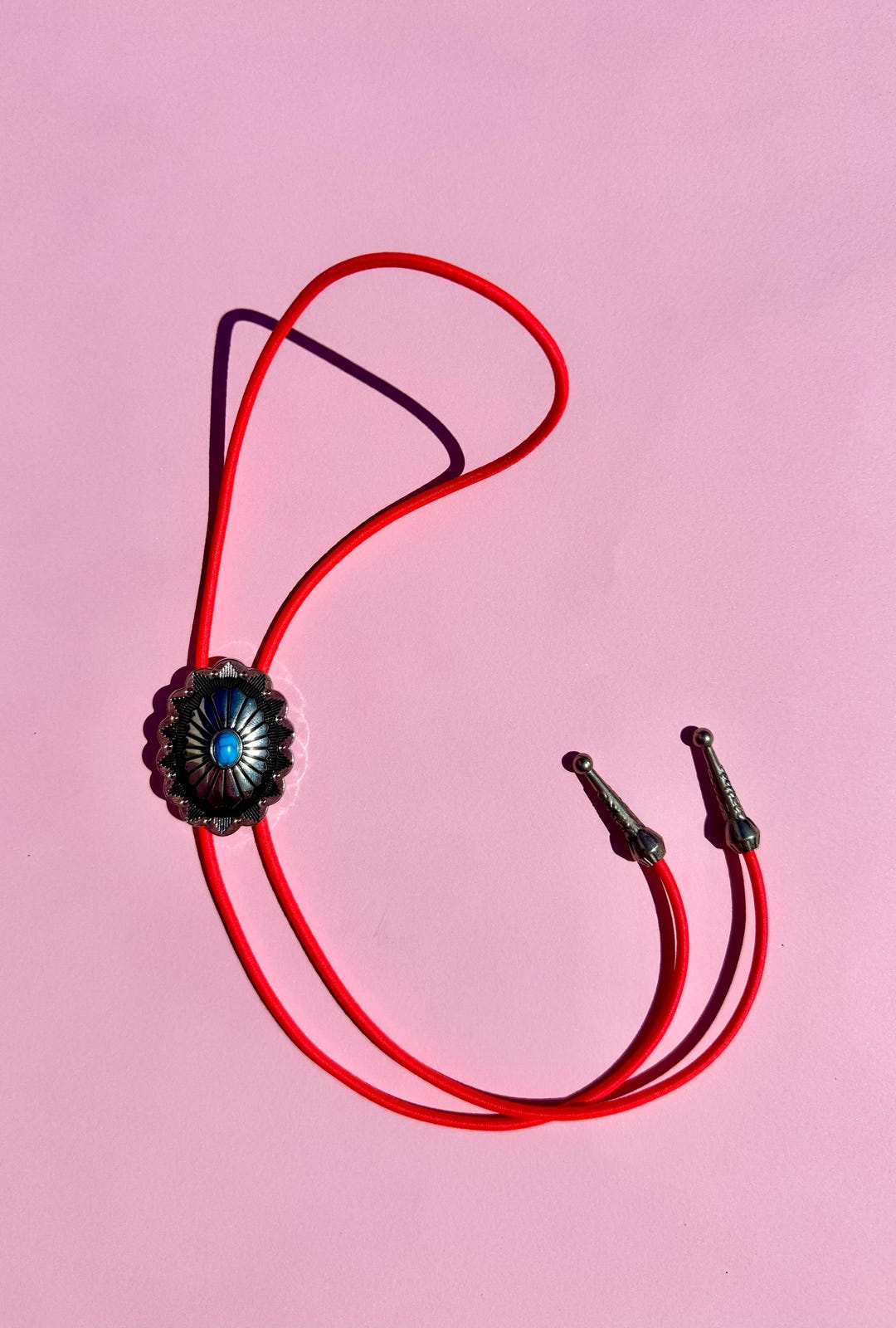 Rose Concho Bolo Tie