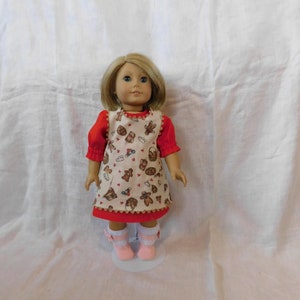 Dress and Apron fit American Girl Dolls