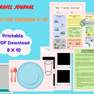 Mein Reisetagebuch. Kinderarbeitsblätter