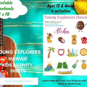 Young Explorers Hawaii! Kids Activity Sheets