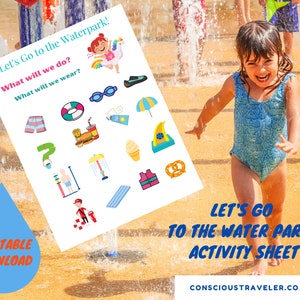 Let&#39;s Go to the Water Park! Children&#39;s Activity Sheet