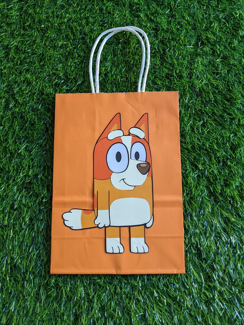Bluey Kraft Loot Bags Pack of 6 Etsy Canada