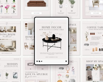 LTK Home Decor Template, Social Media Template, Interior Design Template,  LIKEtoKNOWit Template, Blogger Template, Editable Social Media