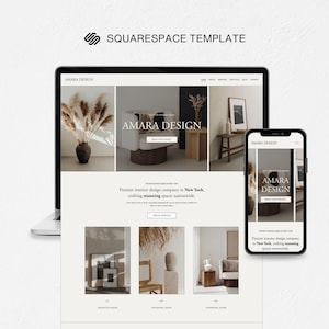Squarespace Template for Interior Designers, Squarespace 7.1 Interior Design Template, Squarespace Interior Design Portfolio, Architect Site