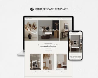 Squarespace Template for Interior Designers, Squarespace 7.1 Interior Design Template, Squarespace Interior Design Portfolio, Architect Site