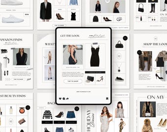 LTK Fashion Template, Social Media Template, Instagram Fashion Templates,  LTK Fashion Social Media, Blogger Template, Editable Social Pack