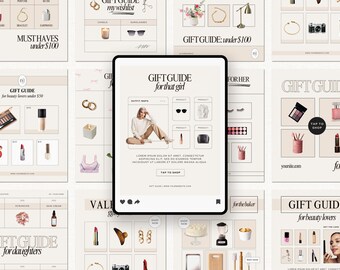 LTK Gift Guide Template, Social Media Template, Gift Guide Pin Template,  LIKEtoKNOWit Template, Blogger Template, Editable Social Media
