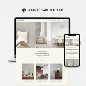 Squarespace Template for Interior Designers, Squarespace 7.1 Interior Design Template, Squarespace Interior Design Portfolio, Architect Site