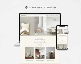 Squarespace Template for Interior Designers, Squarespace 7.1 Interior Design Template, Squarespace Interior Design Portfolio, Architect Site