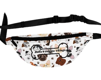 Gepersonaliseerde heuptasje voor hondenuitloper - traktatiezakje puppytraining - crossbody reistas huisdier - cadeau hondeigenaar