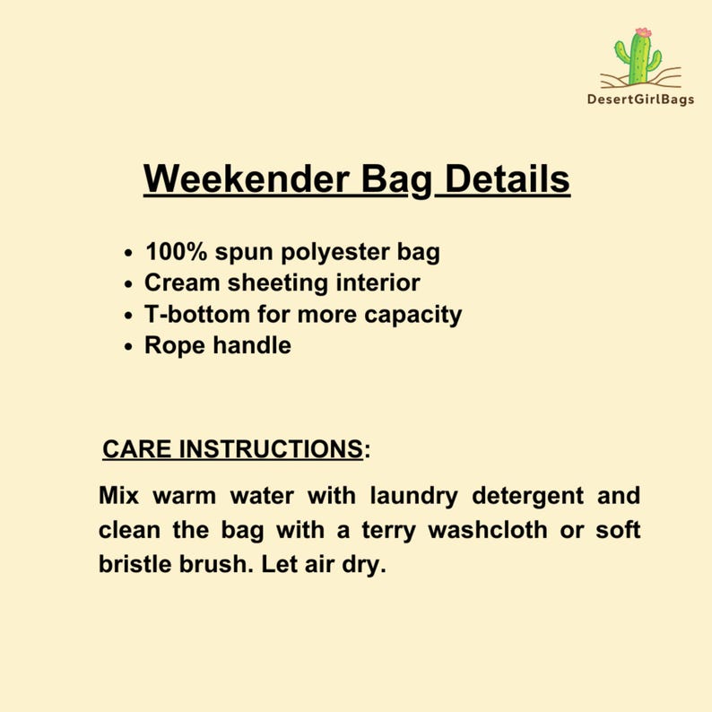 Personalized Monochrome Weekender Tote - Rope Handles - T Bottom - 24 inches x 13 inches - Oversized Tote Bag for Women immagine 5
