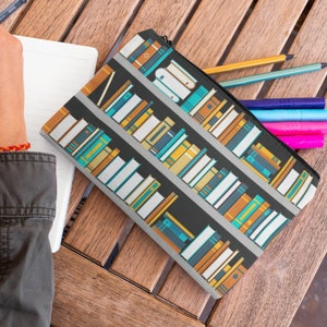 Book Lover Accessory Pouch Used as a Pencil Case