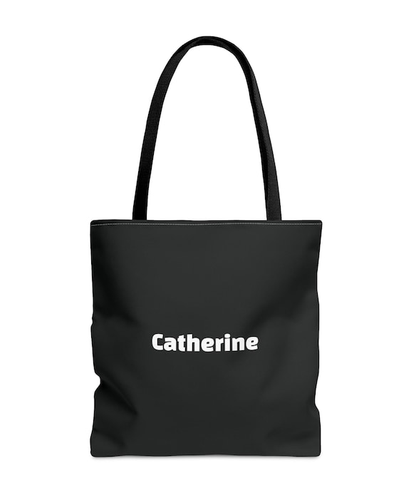 Personalized Versatile Black Tote Bag - Eco-friendly Polyester Bag - Durable Reusable Shopping Carryall - Custom Shoulder Bag - Grocery Bag