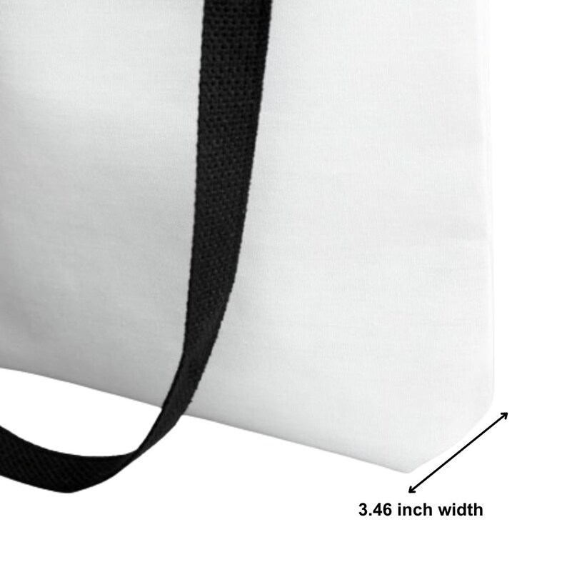 Personalized Versatile Black Tote Bag - Eco-friendly Polyester Bag - Durable Reusable Shopping Carryall - Custom Shoulder Bag - Grocery Bag image 8