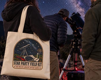 Bolsa de lona para observación de estrellas - Regalo para astrónomos - Bolsa de lona para observación de estrellas - Regalo para aficionados a los telescopios - Regalo para amantes de la astronomía - Bolsa para observadores de estrellas en cielos oscuros