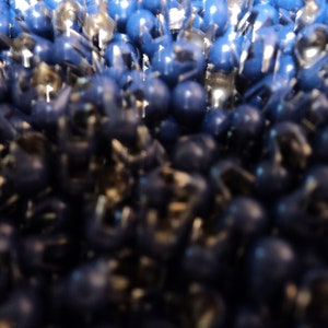 4 dozen-half-ball Nailheads/studs-1/8&quot; diameter-brass material-navy enamel-made in the usa-