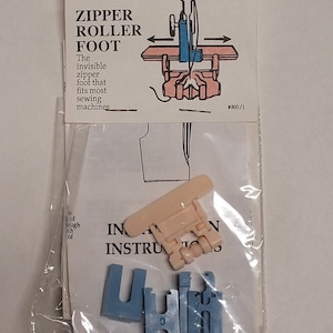 YKK® zipper roller foot.  use to set invisible zippers