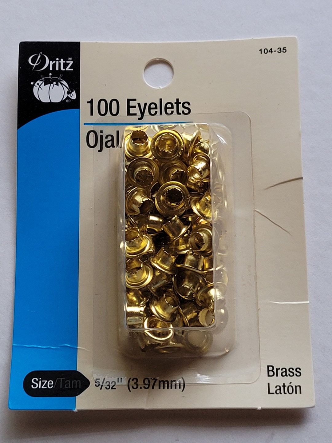 Buy Dritz 100 Eyelets-brass-5/323,97mm Sold by the Each Online in India ...