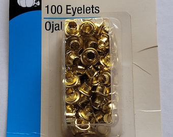 Dritz 100 eyelets-brass-5/32"(3,97mm) sold by the each