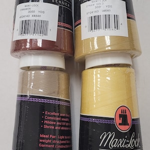 A&E Maxi lock-spun polyester-made in the usa-3000 yd cone