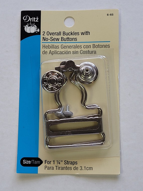 Dritz® Overall Buckles. for 1-1/4 3.1cm Straps. Nickel. 2 per